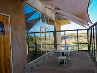 0001 ARCOSANTI The view from the entrqnce lobby out over the camyon